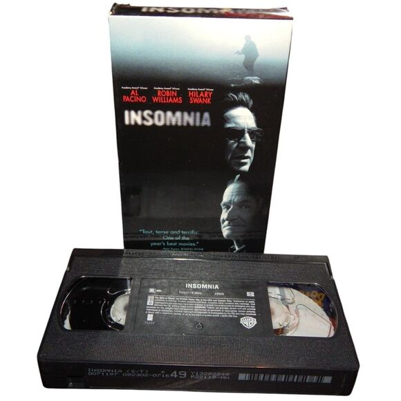 INSOMNIA vintage VHS & original paper case Robin Williams Al Pacino Hilary Swank - Picture 2 of 7